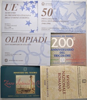 Italian Republic - REPUBBLICA ITALIANA Commemorative coins: 1996 Republica...
