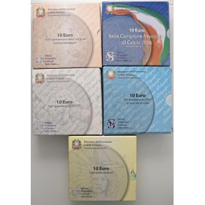 Italian Republic - REPUBBLICA ITALIANA 10 Euro 2005 ONU, 2006 Leonard...