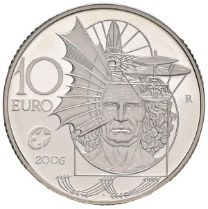 Italian Republic - REPUBBLICA ITALIANA 10 Euro 2006 Leonardo - AG In ...
