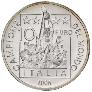 Italian Republic - REPUBBLICA ITALIANA 10 Euro 2006 Italia Campione M...