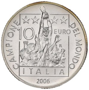 Italian Republic - REPUBBLICA ITALIANA 10 Euro 2006 Italy Champion M...