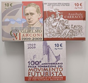 Italian Republic - REPUBBLICA ITALIANA 10 Euro 2009 Marconi (FS), 200...