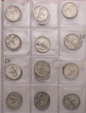 Italian Republic - Album containing 96 coins of 500 lira carave type...