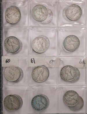 Italian Republic - Album containing 96 coins of 500 lira carave type...