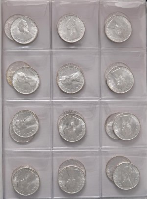 Italian Republic - Album containing 96 coins of 500 lira carave type...