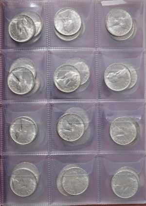 Italian Republic - Album containing 96 coins of 500 lira carave type...