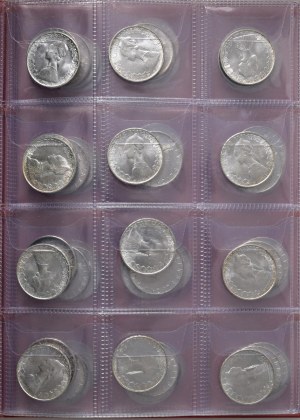 Italian Republic - Album containing 96 coins of 500 lira carave type...
