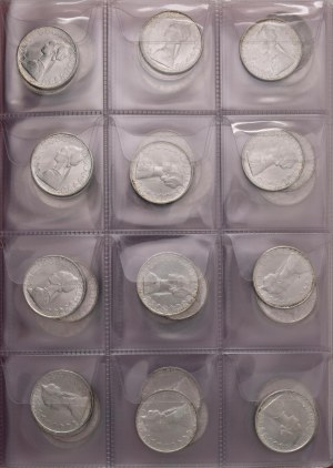 Italian Republic - Album containing 96 coins of 500 lira carave type...