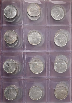 Italian Republic - Album containing 96 coins of 500 lira carave type...