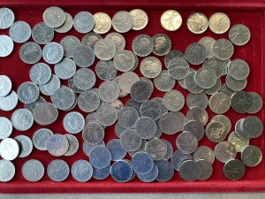 Italian Republic - REPUBLIC Lot of 122 pieces of 50 lira and 119 pieces of ...