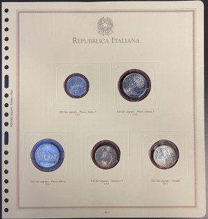 Italian Republic - REPUBBLICA ITALIANA Commemorative coins 1991-1993...