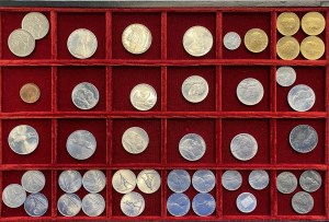 Italian Republic - Lot of 43 coins as pictured, many FDC. Inclus...