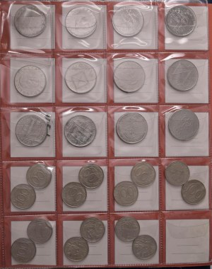 Italian Republic - REPUBBLICA ITALIANA Album with lira coins from ci...