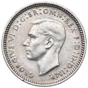 Foreign coins - AUSTRALIA Giorgio VI (1936-1952) 3 Pence 1943 - KM...
