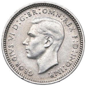 Foreign coins - AUSTRALIA George VI (1936-1952) 3 Pence 1943 - KM...