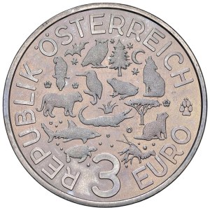 Foreign coins - AUSTRIA 3 Euro 2017 Coccodrillo - NI (g 16,14)...