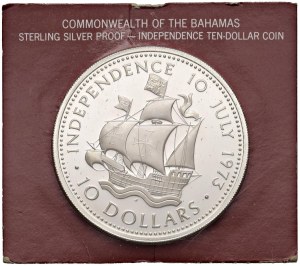 Foreign coins - BAHAMAS Elizabeth II (1952-2022) 10 Dollars 1973 ...