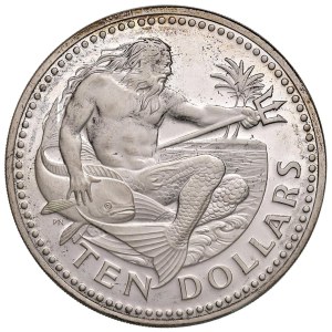 Foreign coins - BARBADOS 10 Dollari 1974 - AG (g 37,85)...