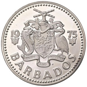 Foreign coins - BARBADOS 10 dollars 1975 - AG (g 37.50)...