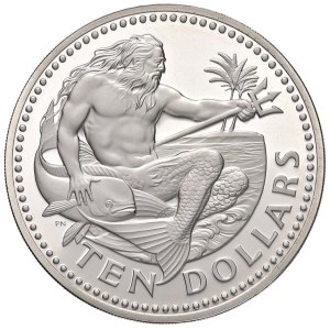 Foreign coins - BARBADOS 10 Dollari 1975 - AG (g 37,09)...