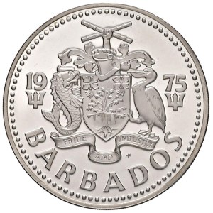 Foreign coins - BARBADOS 5 Dollari 1975 - AG (g 31,83)...