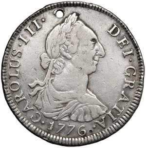 Foreign coins - BOLIVIA Charles III (1759-1825) 4 Reales 1776 PTS JR...
