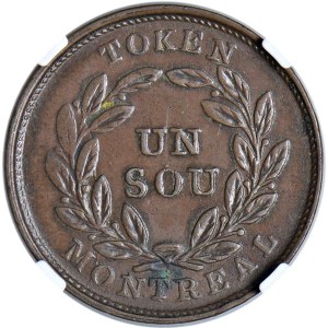 Foreign coins - CANADA Sou - LC-33a1 CU In slab NGC XF 40 BN BELLE...