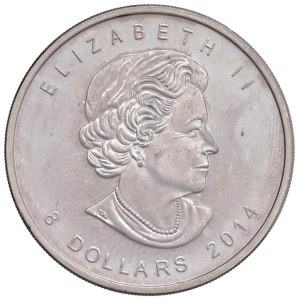 Foreign coins - CANADA 8 Dollari 2014 Volpe artica - AG (g 46,84 -...