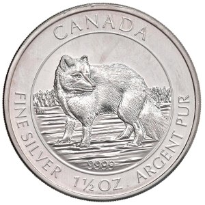 Foreign coins - CANADA 8 Dollari 2014 Volpe artica - AG (g 46,84 -...