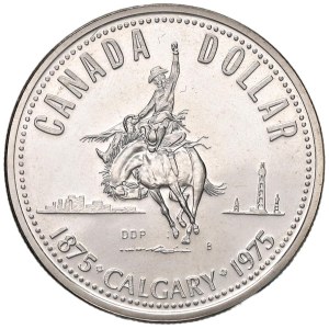 Foreign coins - CANADA Dollaro 1975 Calgary - AG (g 23,41)...
