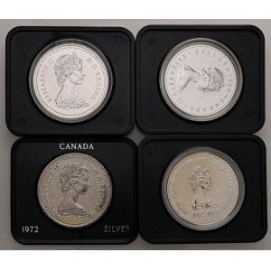 Foreign coins - CANADA Lotto di quattro astucci come da foto. Da e...