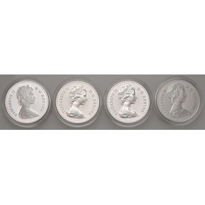 Foreign coins - CANADA Lotto di quattro astucci come da foto. Da e...