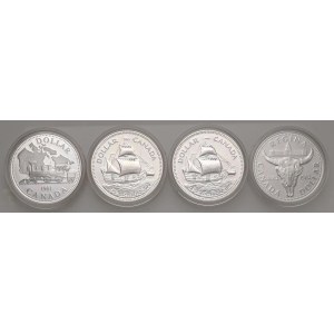 Foreign coins - CANADA Lotto di quattro astucci come da foto. Da e...