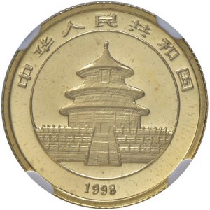 Foreign coins - CINA 10 Yuan 1998 - KM 1127 AU In slab NGC MS 69 S...