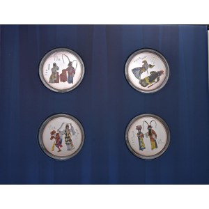 Foreign coins - CINA 10 Yuan 2000 Opera di Pechino - KM 1338; 1339...