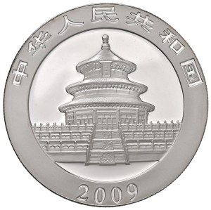 Foreign coins - CHINA 10 Yuan 2009 Panda colored - AG (g 31.1)...