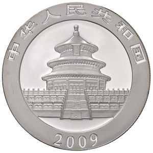 Foreign coins - CHINA 10 Yuan 2009 Panda colored - AG (g 31.1)...