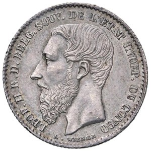 Foreign coins - CONGO Leopoldo II (1885-1908) 50 Centimes 1887 - K...