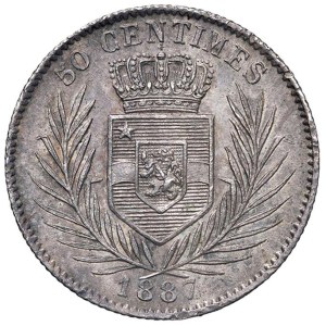 Foreign coins - CONGO Leopoldo II (1885-1908) 50 Centimes 1887 - K...