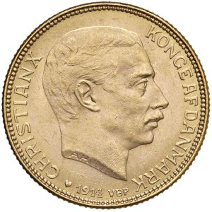 Foreign coins - DANIMARCA Cristiano X (1912-1947) 20 Kroner 1914 -...