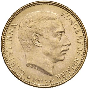 Foreign coins - DENMARK Christian X (1912-1947) 20 Kroner 1914 -...