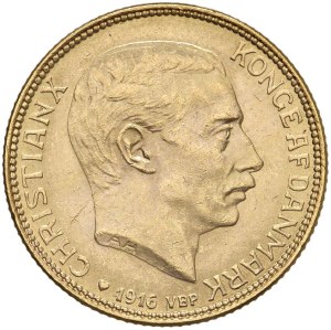 Foreign coins - DENMARK Christian X (1912-1947) 20 Kroner 1916 -...