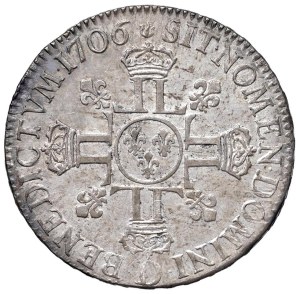 Foreign coins - FRANCE Louis XIV (1643-1715) Ecu 1706 D - KM 360;...