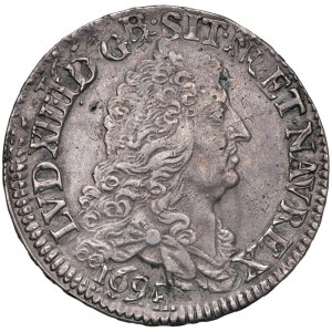 Foreign coins - FRANCIA Luigi XIV (1643-1715) Mezzo Ecu 1695 (?) A...