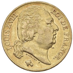 Foreign coins - FRANCIA Luigi XVIII (1815-1824) 20 Franchi 1818 A ...