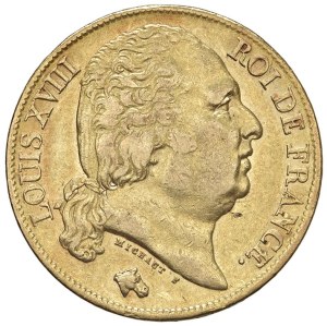 Foreign coins - FRANCE Louis XVIII (1815-1824) 20 Francs 1818 A ...