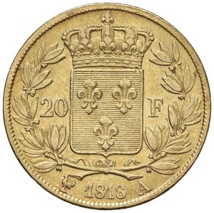 Foreign coins - FRANCE Louis XVIII (1815-1824) 20 Francs 1818 A ...