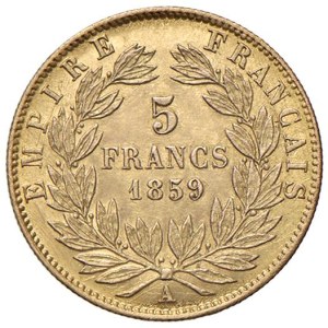 Foreign coins - FRANCE Napoleon III (1852-1870) 5 Francs 1859 A...