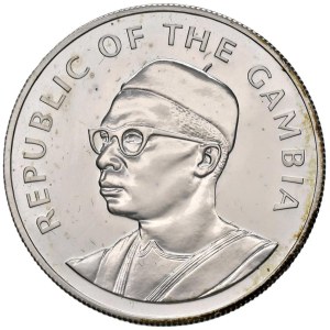Foreign coins - GAMBIA 10 Dalasis 1975 - KM 16a AG 1975 10th Anniv...