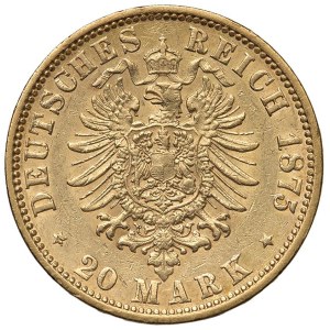 Foreign coins - GERMANIA Amburgo (1324-1922) 20 Marchi 1875 J - KM...